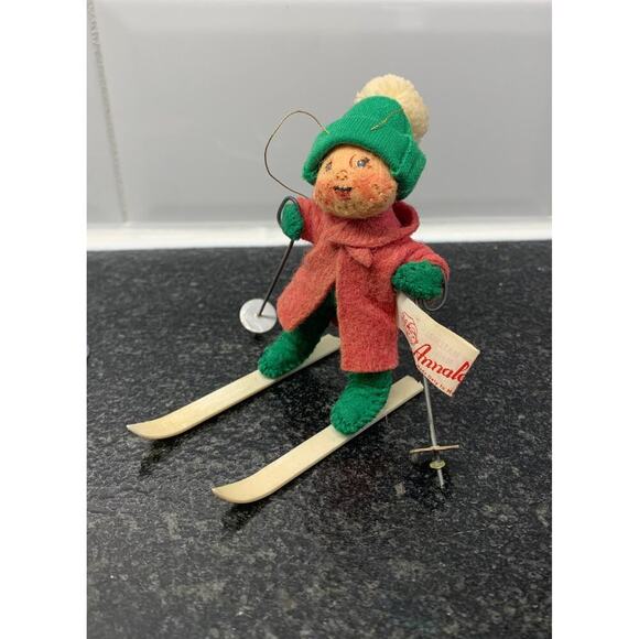 Vintage Annalee Skiing Elf‎ 1985 Pixie Christmas Gnome - Picture 2 of 10